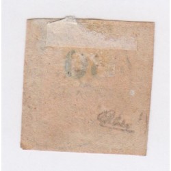 Timbre Taxe France N°9 - 60 c. bleu - émis en 1878 - oblitéré - cote 150 Euros - signé calvès - lartdesgents.fr