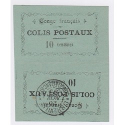 Timbres Tête Bêche Congo Français Colonie 1891 Colis Postaux n°1A, cote 1500€ lartdesgents.fr