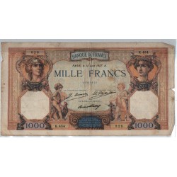 France 1000 Francs Cérès et Mercure 12 AOUT 1927, K.454 928, TB, lartdesgents.fr