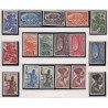 lot 42 timbres Colonies AEF année 1947 - n°208 à n°226 - dentelés, non dentelés, avec variétés -  Neufs - lartdesgents.fr
