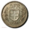Suisse  5 Francs 1954 B Argent, Helvetia, lartdesgents.fr