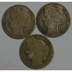 lot de 50 centimes Cérès 1871A, 1872A, 1872K, cote 140€, lartdesgents.fr