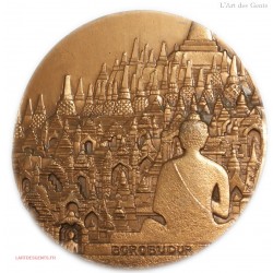 Médaille Temple de Borobudur INDONESIE, ,lartdesgents.fr