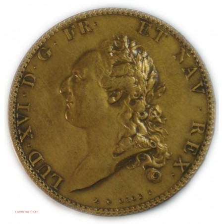 Médaille refrappe de L\' Ecu de Calonne 1786/1989, lartdesgents