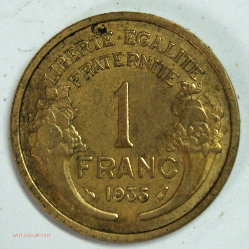 Morlon rare 1 franc 1935, lartdesgents.fr