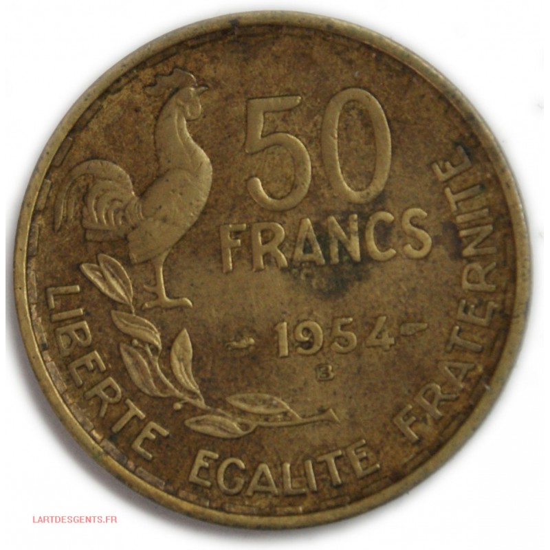 rare 50 francs 1954 B, lartdesgents.fr