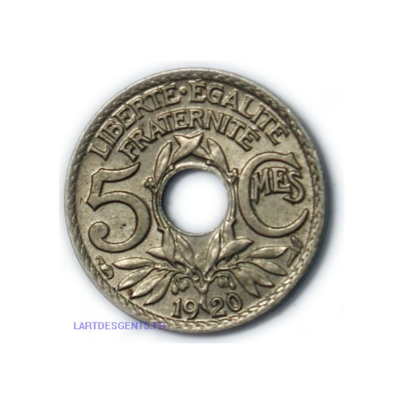 Lindauer - 5 centimes 1920 Qualité, lartdesgents.fr