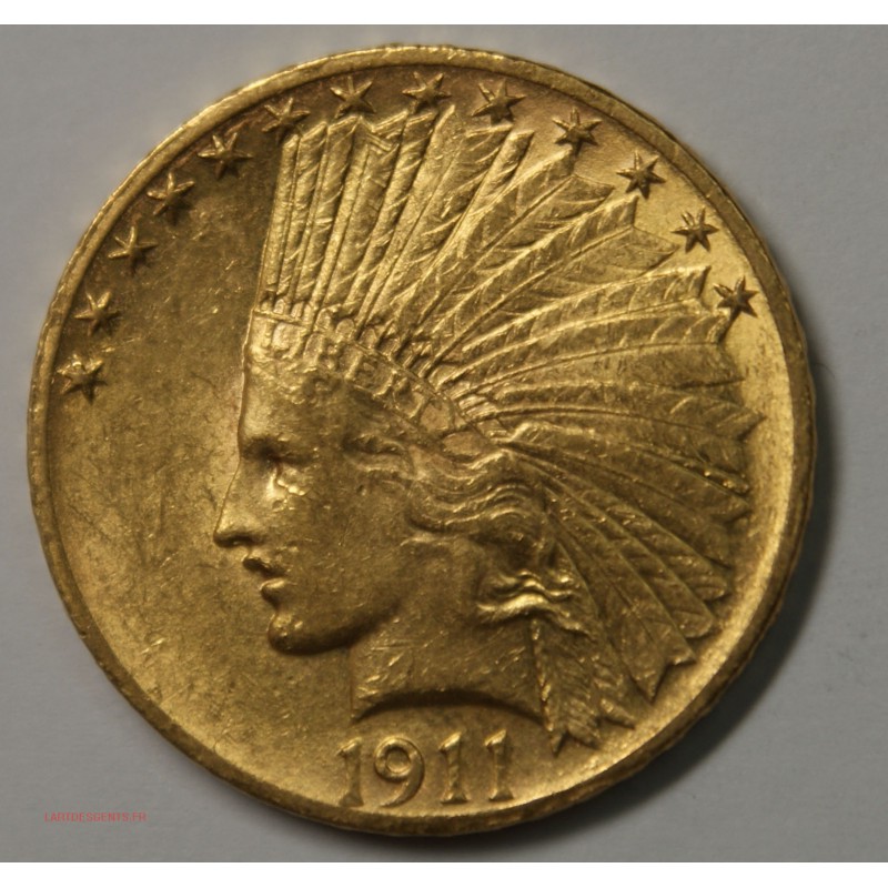 USA - 10$ dollars 1911 INDIAN, lartdesgents.fr