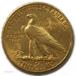 USA - 10$ dollars 1908 India avec légende (motto), lartdesgents.fr