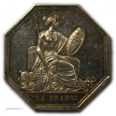 Jeton argent Incendie 1837 (poinçon Abeille), lartdesgents.fr