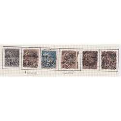 Série 6 Timbres des Colonies Françaises de 1881 surchargés - Congo  - oblitérés - cote 1325 Euros - l'artdesgents.fr