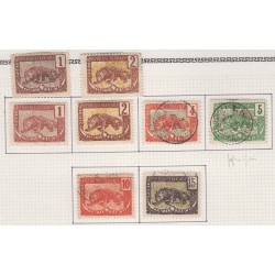 Congo Colonie Française 14 timbres n°27 à n°37 et n° 41et n°39 non dentelé neufs et olitérés - cote 440 Euros - lartdesgents.fr