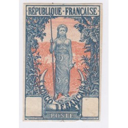 Congo Colonie Française belle collection 12 essais non dentelés "sans valeur" 1900 Neufs
