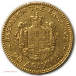 Grèce - 20 Drachmai 1884 gold