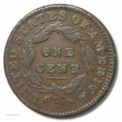 US 1832 Matron Head US Copper Large Cent 1C, Medium letters,lartdesgents