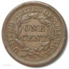 US 1853 braided hair large cent young head, lartdesgents