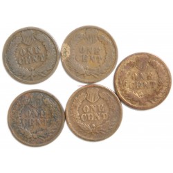 lot of 15x US Bronze Indian Head Cent 1865-1909 see photos, lartdesgents