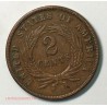 US 1871 two Cent copper civil war, lartdesgents