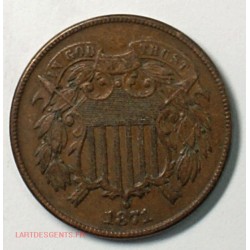 US 1871 two Cent copper civil war, lartdesgents