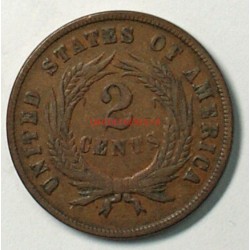 US 1868 two Cent copper 2c, lartdesgents