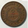 US 1868 two Cent copper 2c, lartdesgents