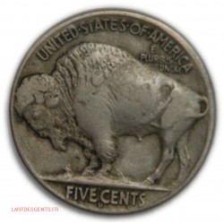 US Indian head Buffalo 5 Cents,1914 Denver, lartdesgents.fr