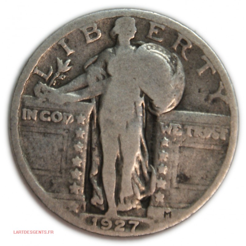 US - Standing Liberty Quarter Dollar 1927 , lartdesgents.fr