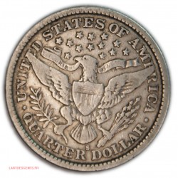 US - Barber Quarter Dollar 1893 S , lartdesgents.fr