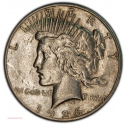 US - 1926 S Peace Dollar Liberty 1$, lartdesgents.fr