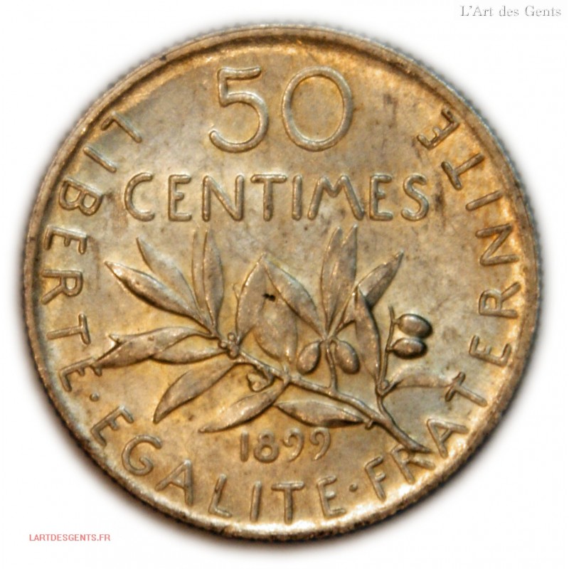50 centimes Semeuse 1899 Sup+ (1)