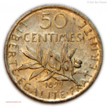 50 centimes Semeuse 1899 Sup+ (1)