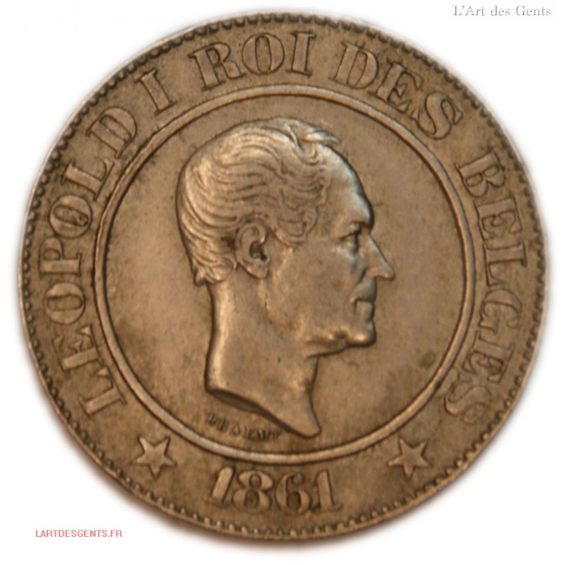 BELGIQUE 20 centimes 1861 LEOPOLD Ier, lartdesgents.fr