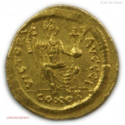 BYZANTINE - SOLIDUS JUSTIN II 565-578 ap. J.C., lartdesgents.fr