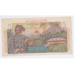 Billet Guadeloupe 5 Francs 1947 p/Neuf - n°G.23 72112 - lartdesgents.fr