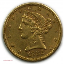 USA - 5$ OR 1882 San Francisco Coroner, 5 dollars 1882 S. Liberty