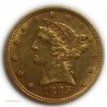USA - 5$ OR 1885 Coronet head, 5 dollars 1885 Liberty