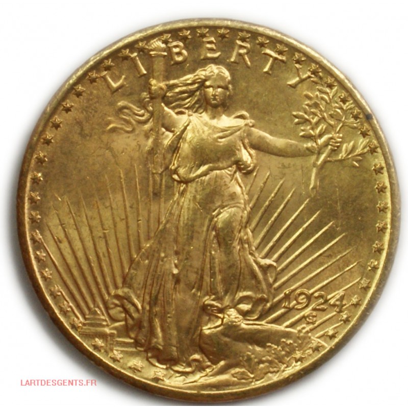 USA - 20$ OR 1924 , 20 dollars 1924 St Gaudens