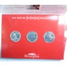 3 Coffrets soit 9 pièces de 5 Francs 2000 ans de monnaies Françaises RARE