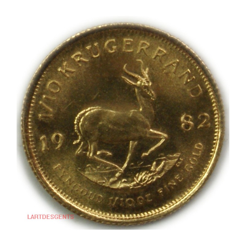Afrique du Sud - 1/10 Krugerrand 1982 or/gold (1)