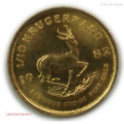 Afrique du Sud - 1/10 Krugerrand 1982 or/gold, lartdesgents.fr