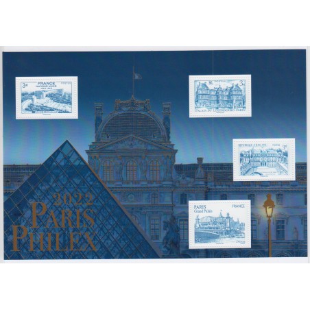 Feuillet Salon Philatélique Paris Philex 2022 - Monuments de Paris - Neuf** Lartdesgents.fr