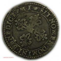 HENRI III Demi Franc 1592 M Toulouse, lartdesgents.fr