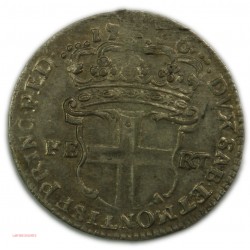 Italia Savoie Sardegne - Carlo Emanuele III 1736, 5 Soldi tipo I, lartdesgents.fr