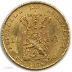 Pays-bas - 1876, 10 Florins/ 10 Gulden, lartdesgents