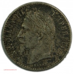 Napoléon III 50 cent. 1864 BB Strasbourg TTB, lartdesgents.fr