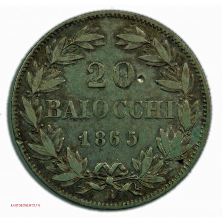 PAPALES 20 BAIOCCHI 1865 R, lartdesgents.fr