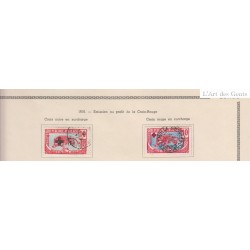 Moyen Congo Colonie Française - 26 timbres avec oblitérations 1916 à 1931, lartdesgents.fr