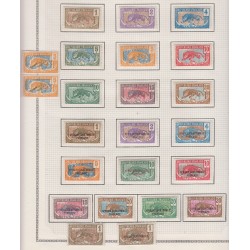 Moyen Congo Colonie Française - 23 timbres panthères neufs 1907 à 1928, lartdesgents.fr