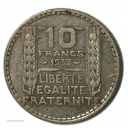 Turin 10 francs 1937 TTB,lartdesgents.fr