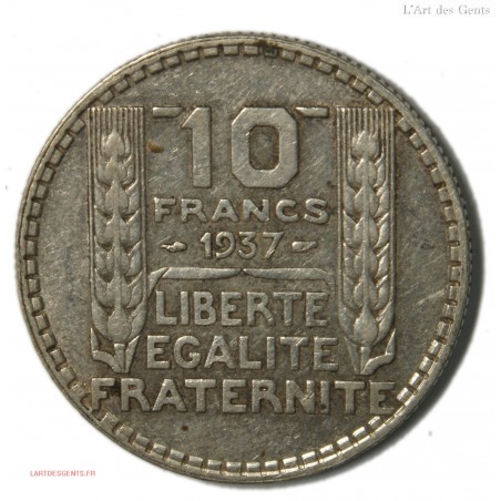 Turin 10 francs 1937 TTB,lartdesgents.fr